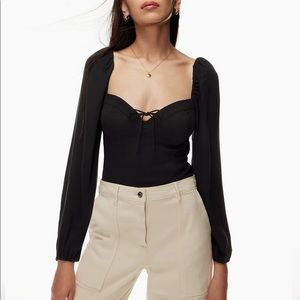 Wilfred novella blouse brown xs